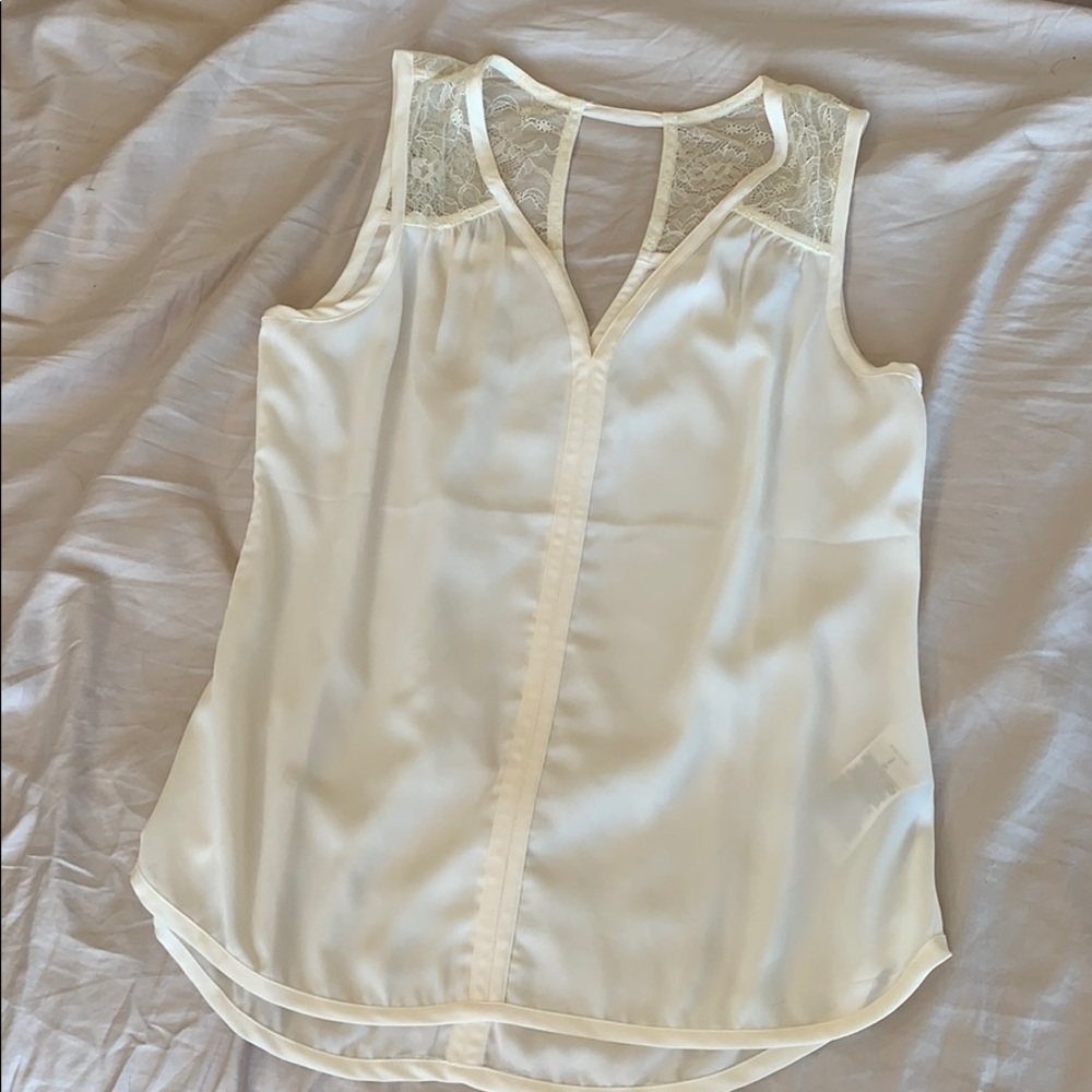 Banana Republic Cream Chiffon top